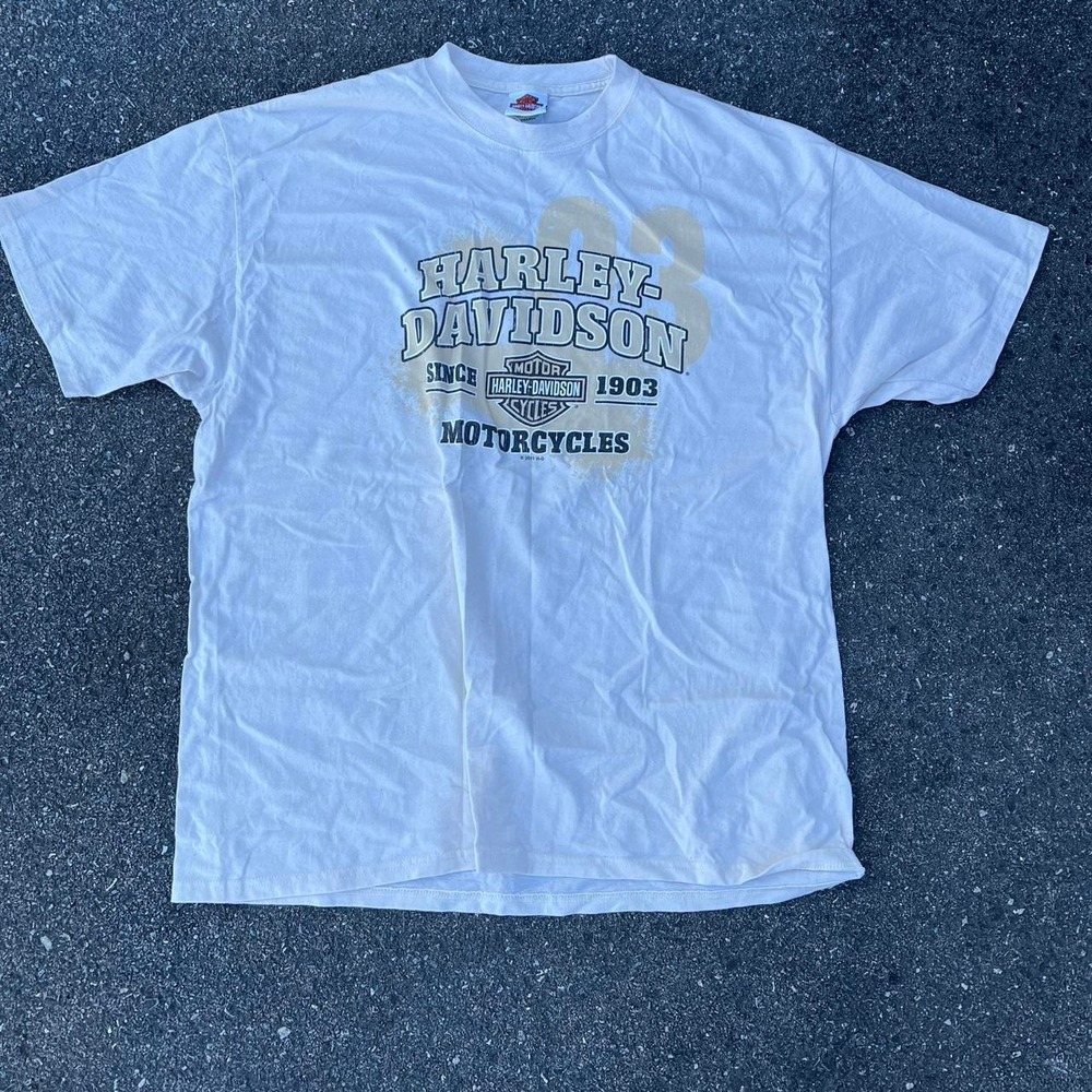 1990s Harley Davidson Graphic AOP shirt size XL